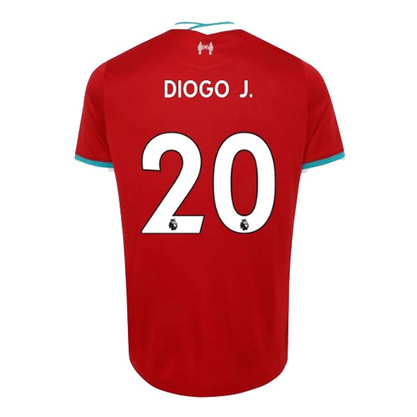 Trikot Liverpool NO.20 Diogo Jota Heim 2020-21 Rote Fussballtrikots Günstig